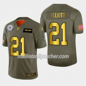 Maillot Dallas Cowboys Ezekiel Elliott 21 Nike 2019 Salute to Service 100th - Homme